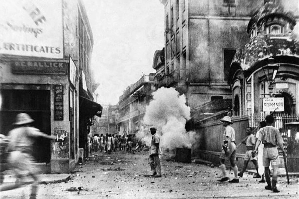 Communal riots in Calcutta 