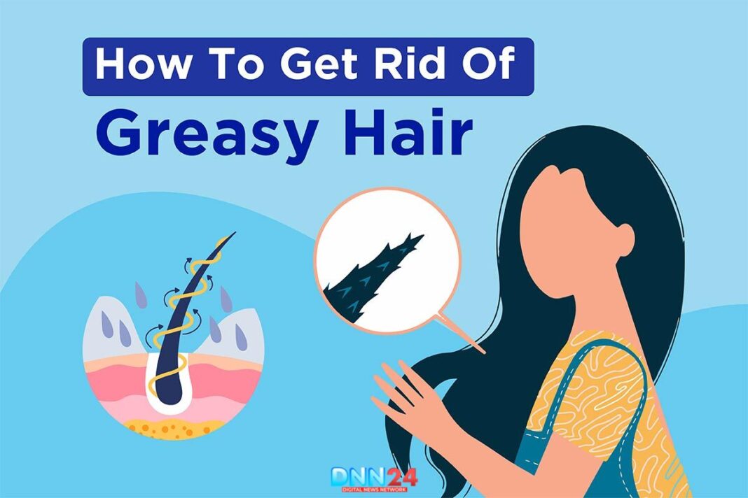 greasy hair
