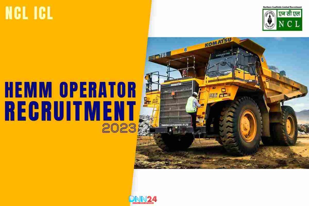 NCL HEMM Operator Recruitment