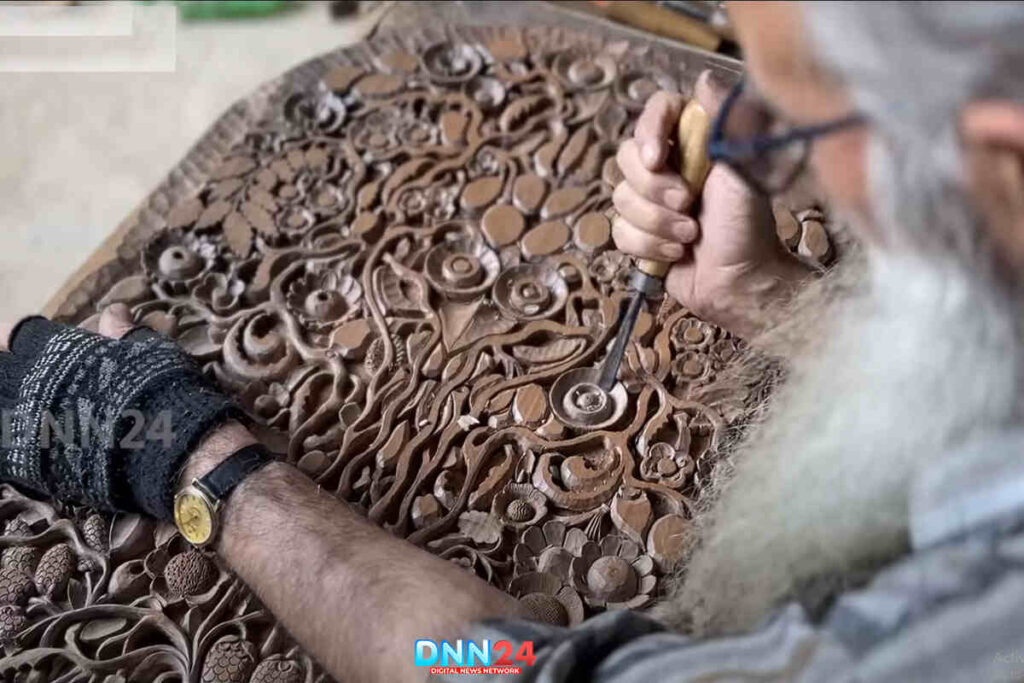 Walnut Wood Carving Art