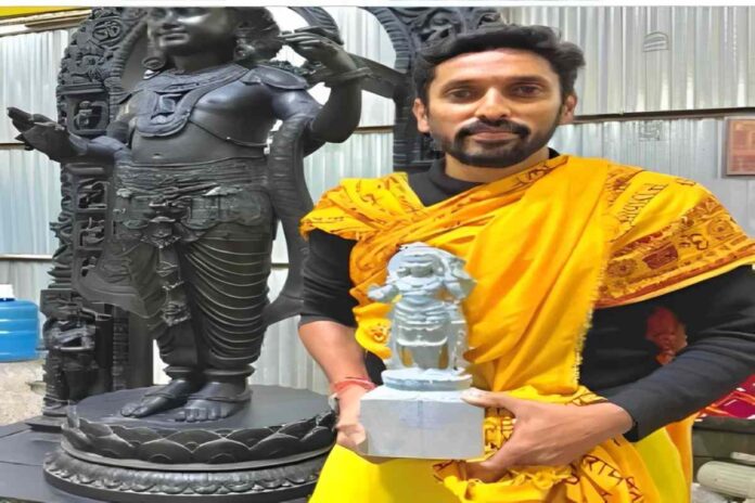 Renowned Sculptor Arun Yogiraj Creates Miniature Ram Lalla Idol