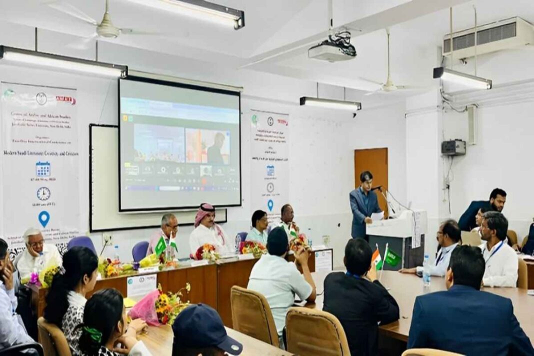 Awaz The Voice Lauded for Bridging Arab-Indian Cultural Ties at JNU Conference 