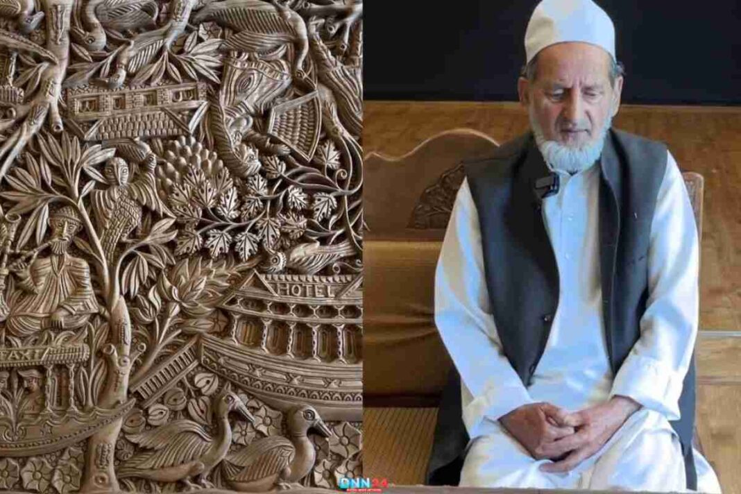 आर्टिस्ट गुलाम नबी ज़रगर जो वुड कार्विंग से बयां करते हैं कश्मीर का इतिहास