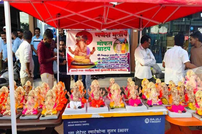 Muslim Family’s Gesture of Unity: Free Ganesh Idols for Hindu Festival