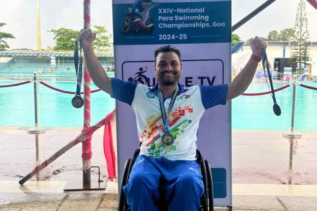 बिहार के शम्स आलम ने 24वीं राष्ट्रीय पैरा तैराकी चैंपियनशिप में जीते तीन पदक