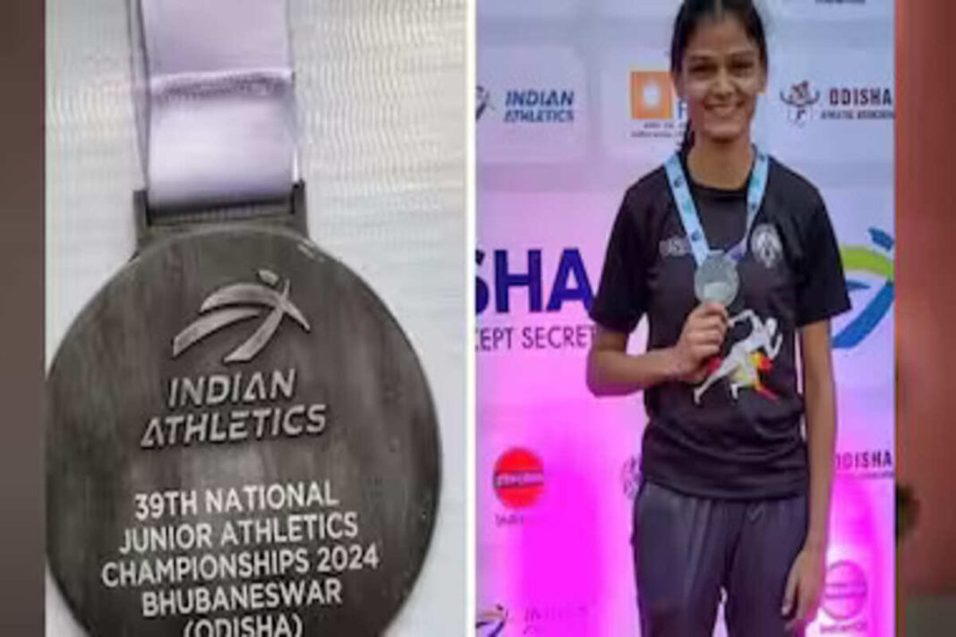 पिता की प्रेरणा और कोच की मेहनत से आयशा ख़ानम ने 39वीं नेशनल एथलेटिक्स में जीता सिल्वर