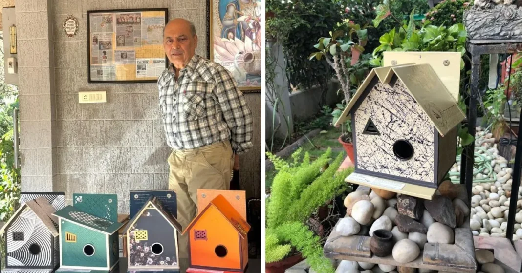 Nagpur Man Creates 2,700 Nests for Sparrows Using Wedding Cards